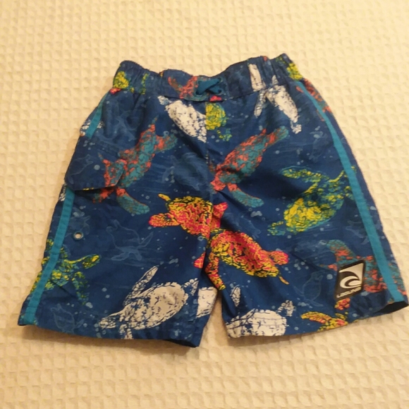 Laguna Boys Turtle Print Swim Trunks - Picture 1 of 7